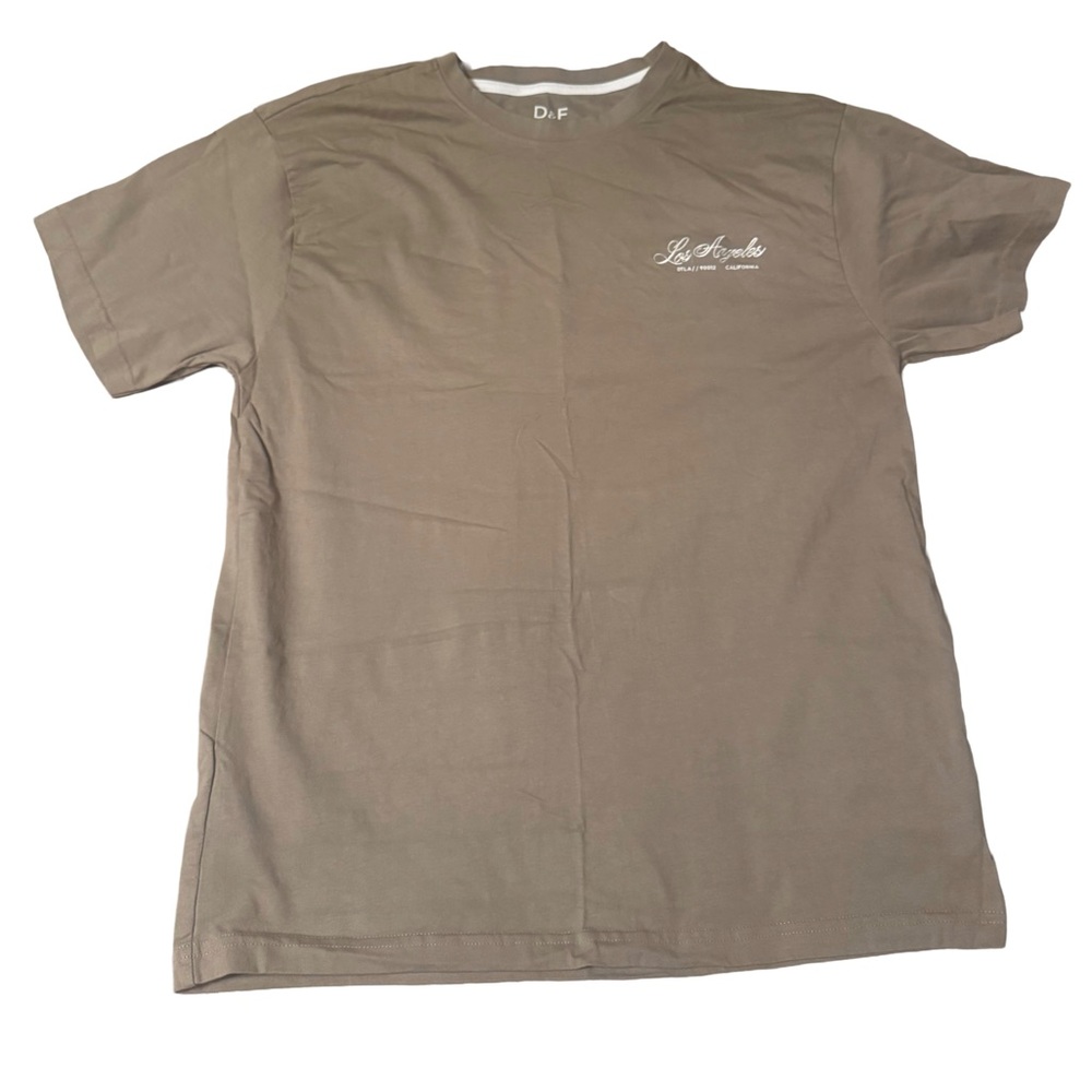 Ricky Singh D & F Los Angeles Embroidered Tan Shirt